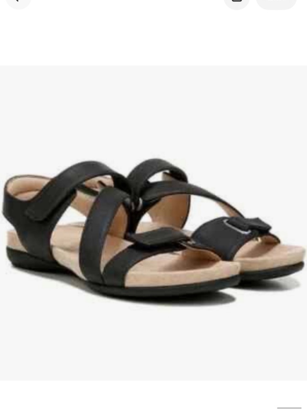Soul By Naturalizer Adrienne Black Comfort Sandals
